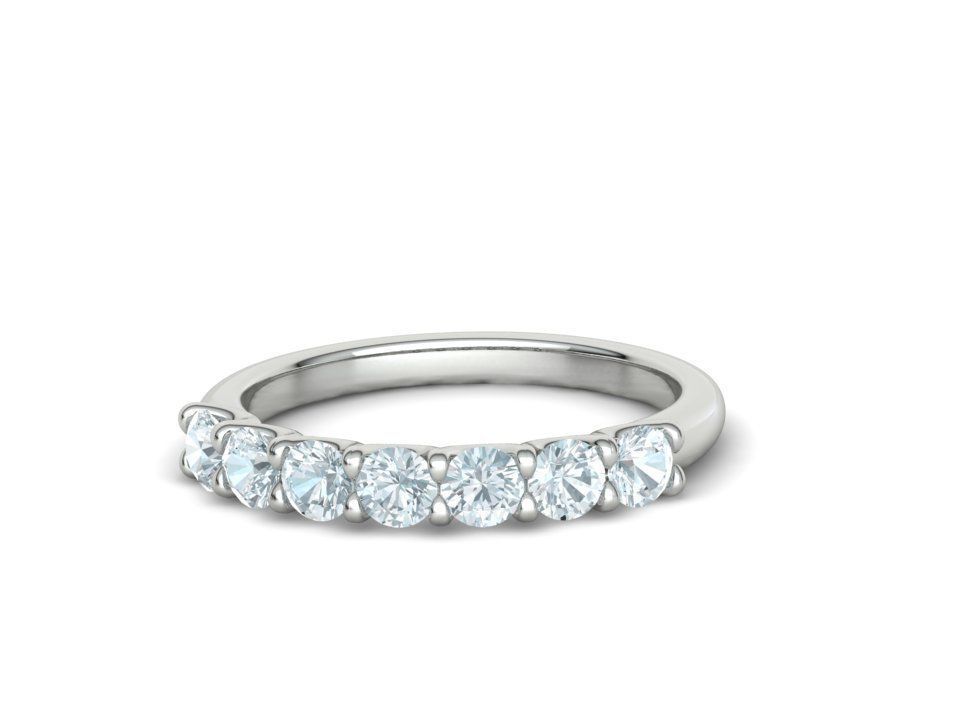 7 stone Half Eternity Ring Collection with discount _17