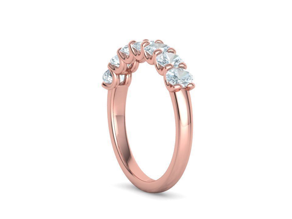 7 stone Half Eternity Ring Collection with discount _46