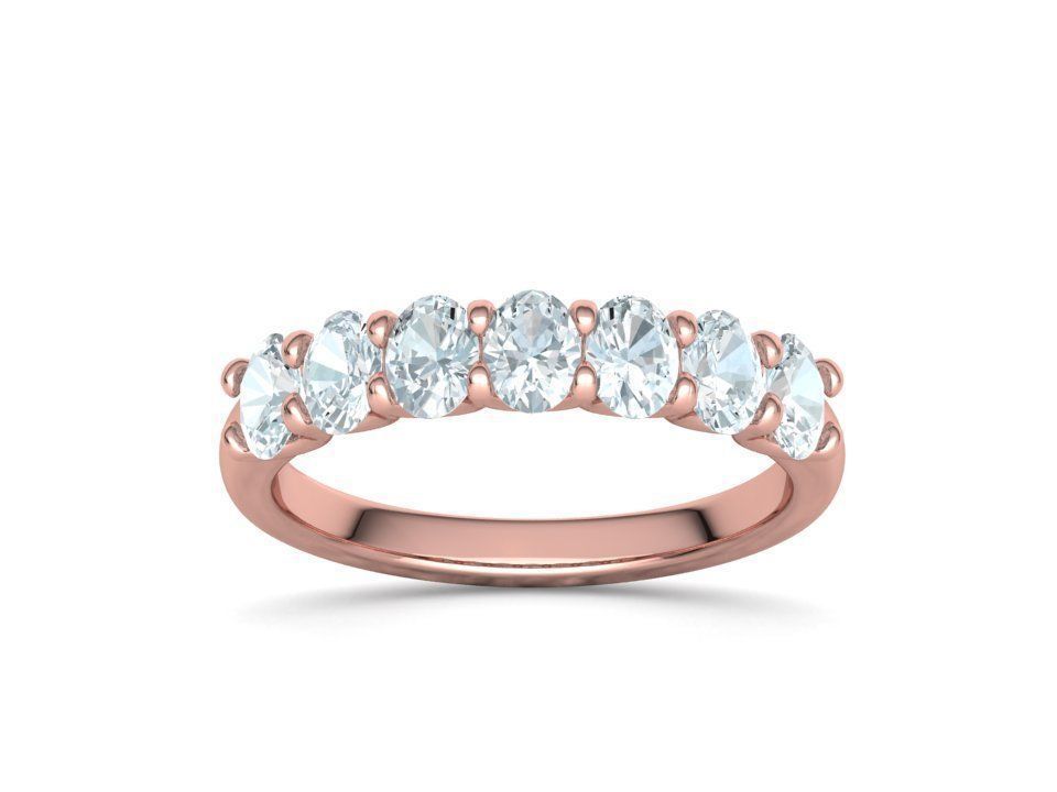 7 stone Half Eternity Ring Collection with discount _37
