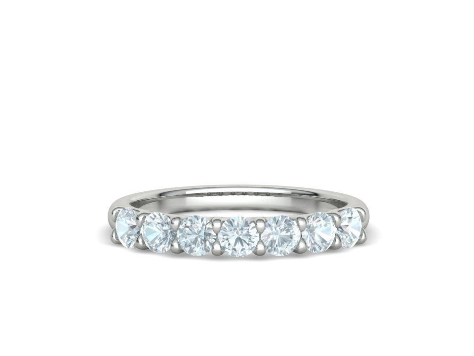 7 stone Half Eternity Ring Collection with discount _13