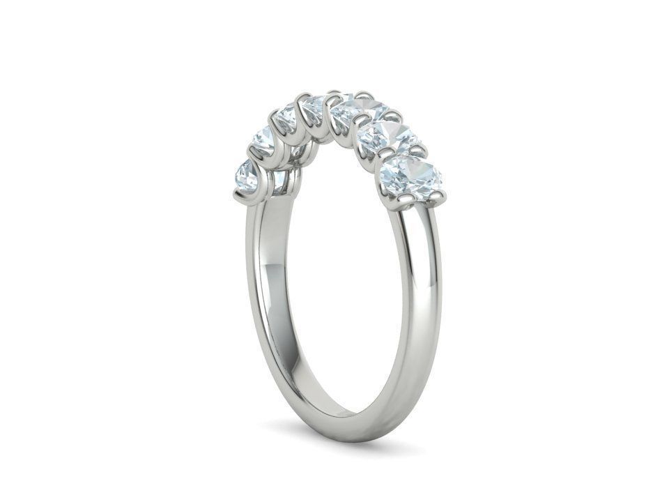 7 stone Half Eternity Ring Collection with discount _48
