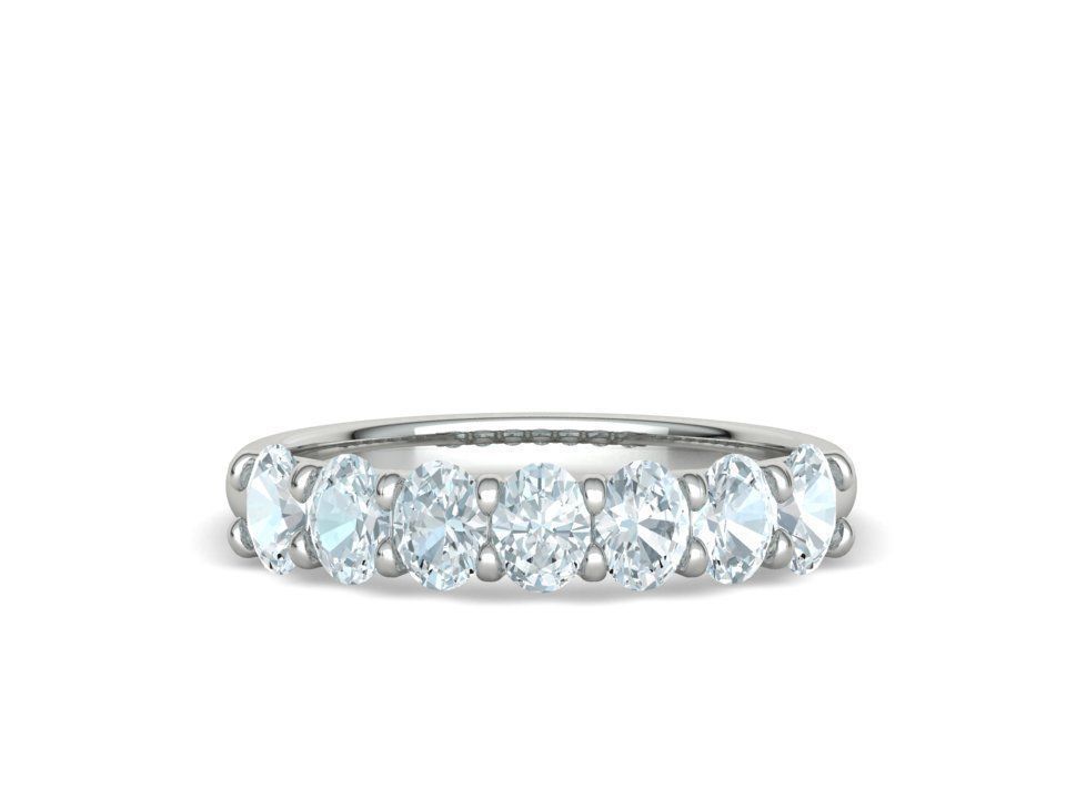 7 stone Half Eternity Ring Collection with discount _36
