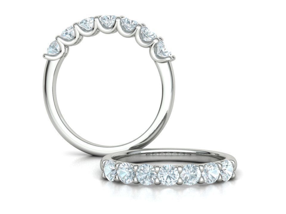 7 stone Half Eternity Ring Collection with discount _3