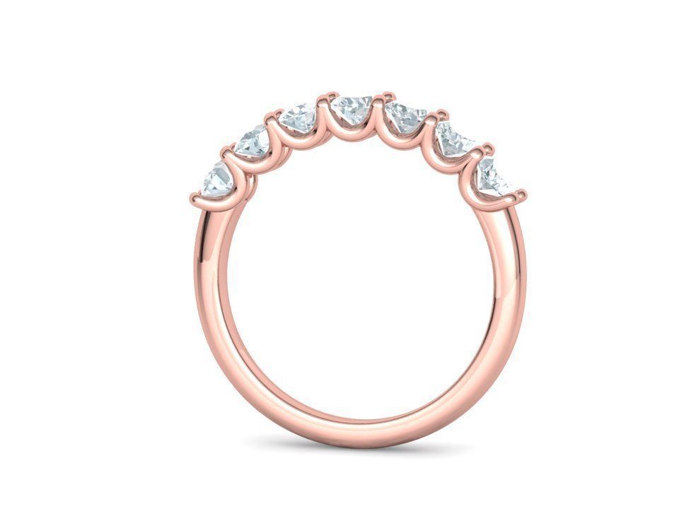 7 stone Half Eternity Ring Collection with discount _43