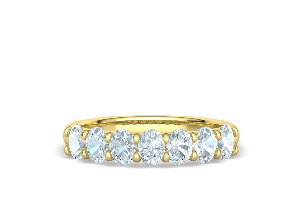 7 stone Half Eternity Ring Collection with discount _35