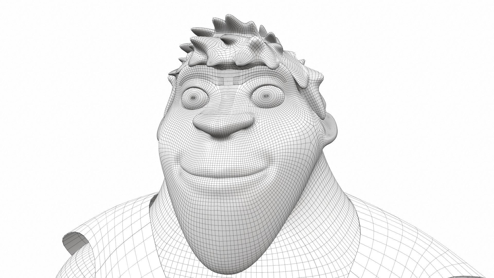 Grug Crood - male cartoon character of the Croods 3D model_23