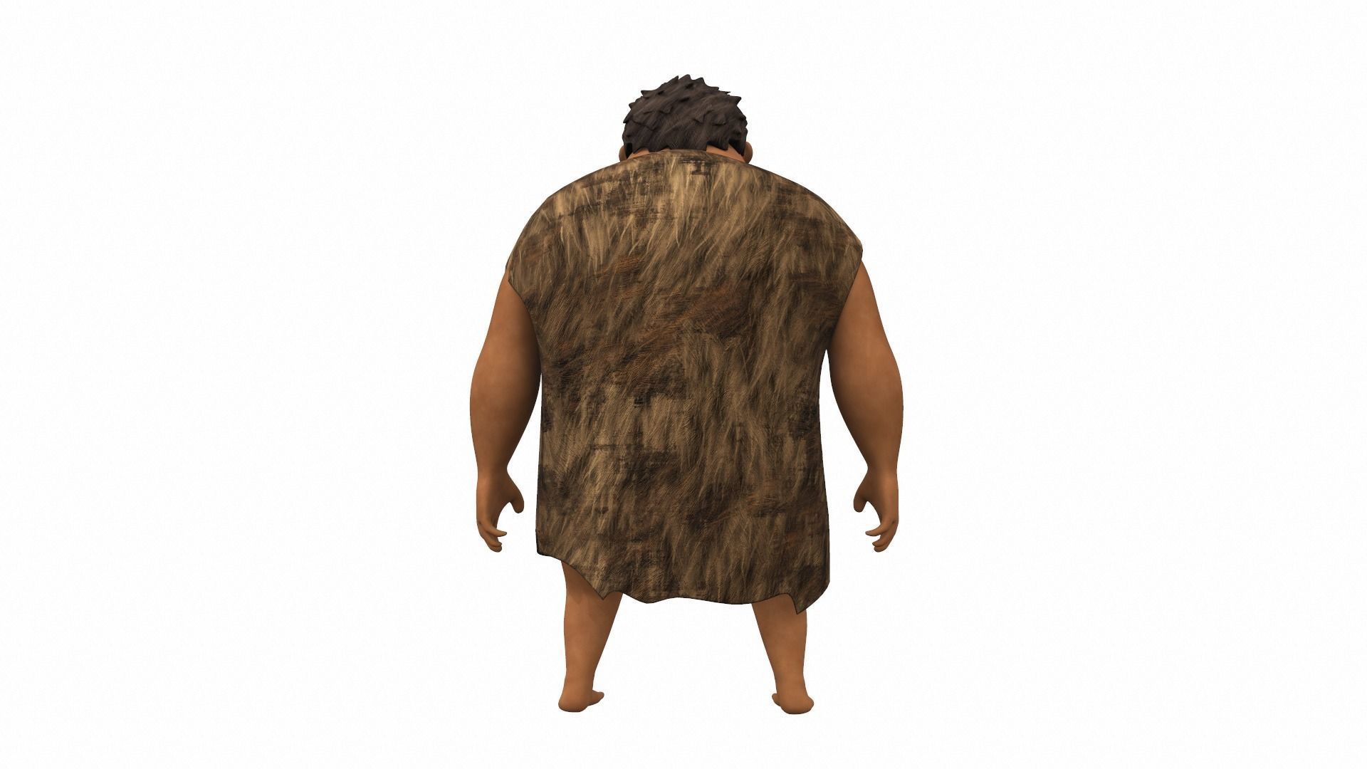 Grug Crood - male cartoon character of the Croods 3D model_4