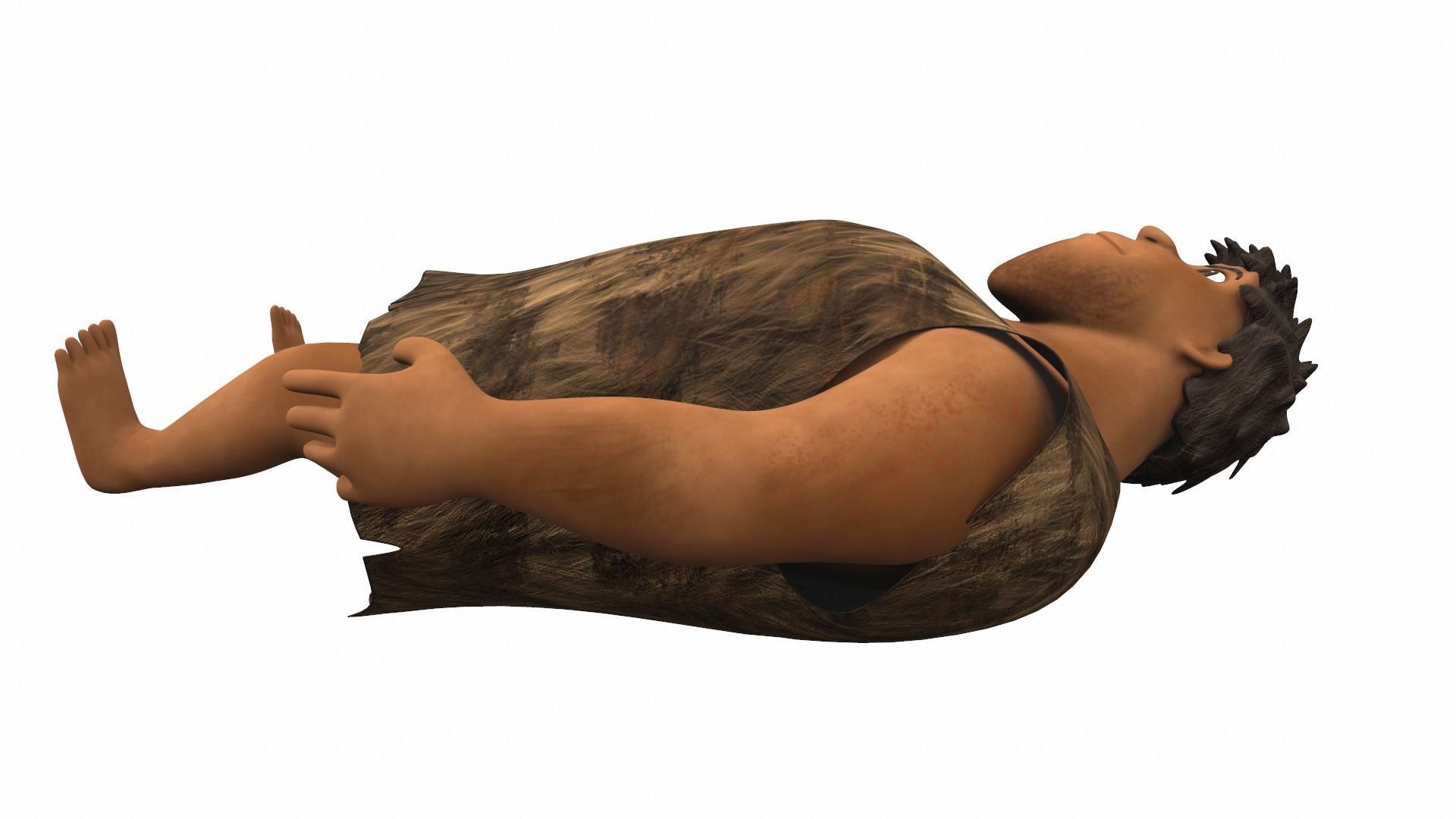 Grug Crood - male cartoon character of the Croods 3D model_14