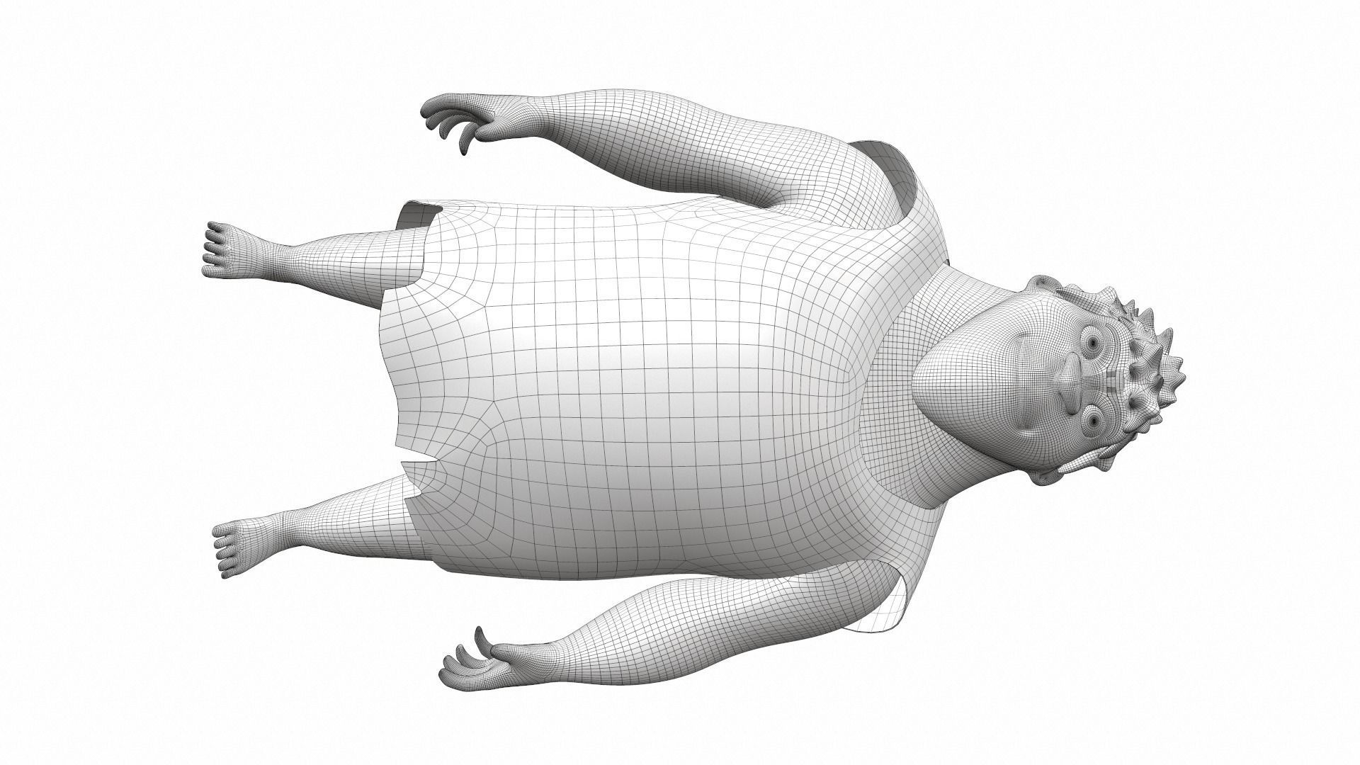 Grug Crood - male cartoon character of the Croods 3D model_16