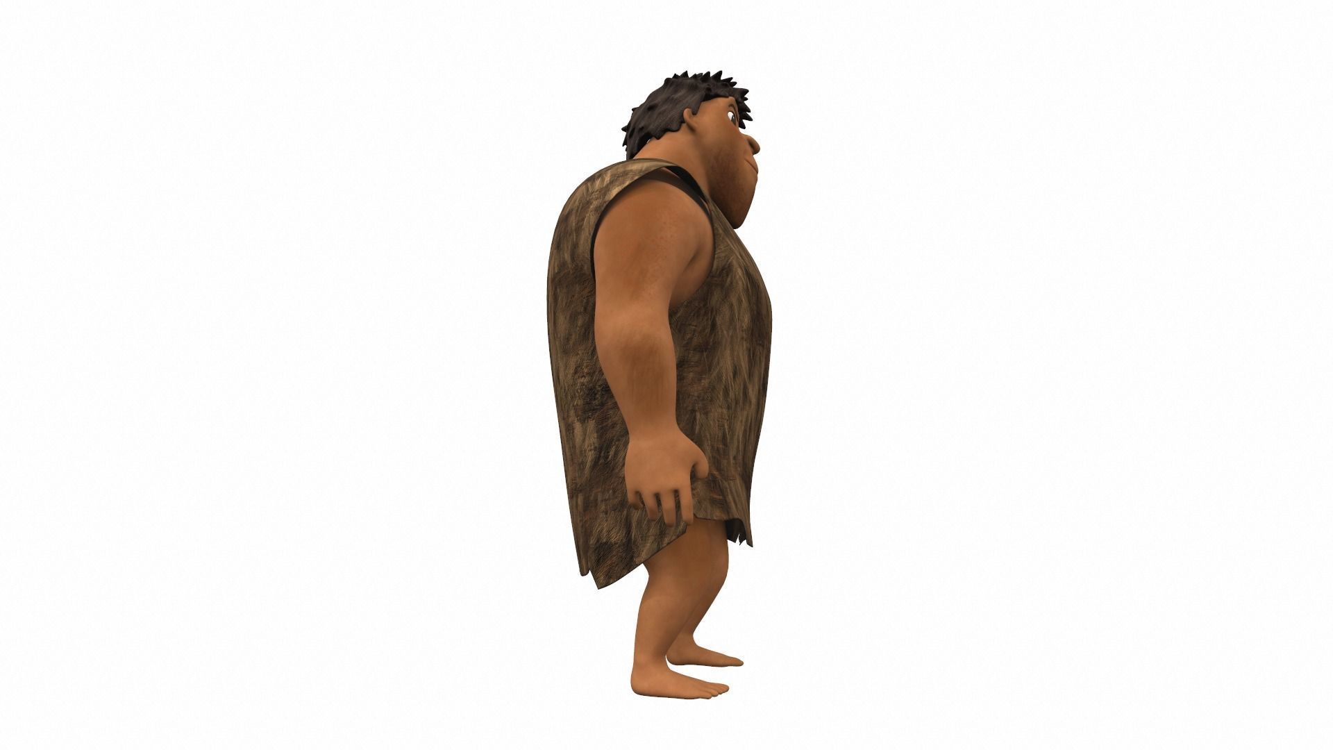 Grug Crood - male cartoon character of the Croods 3D model_3