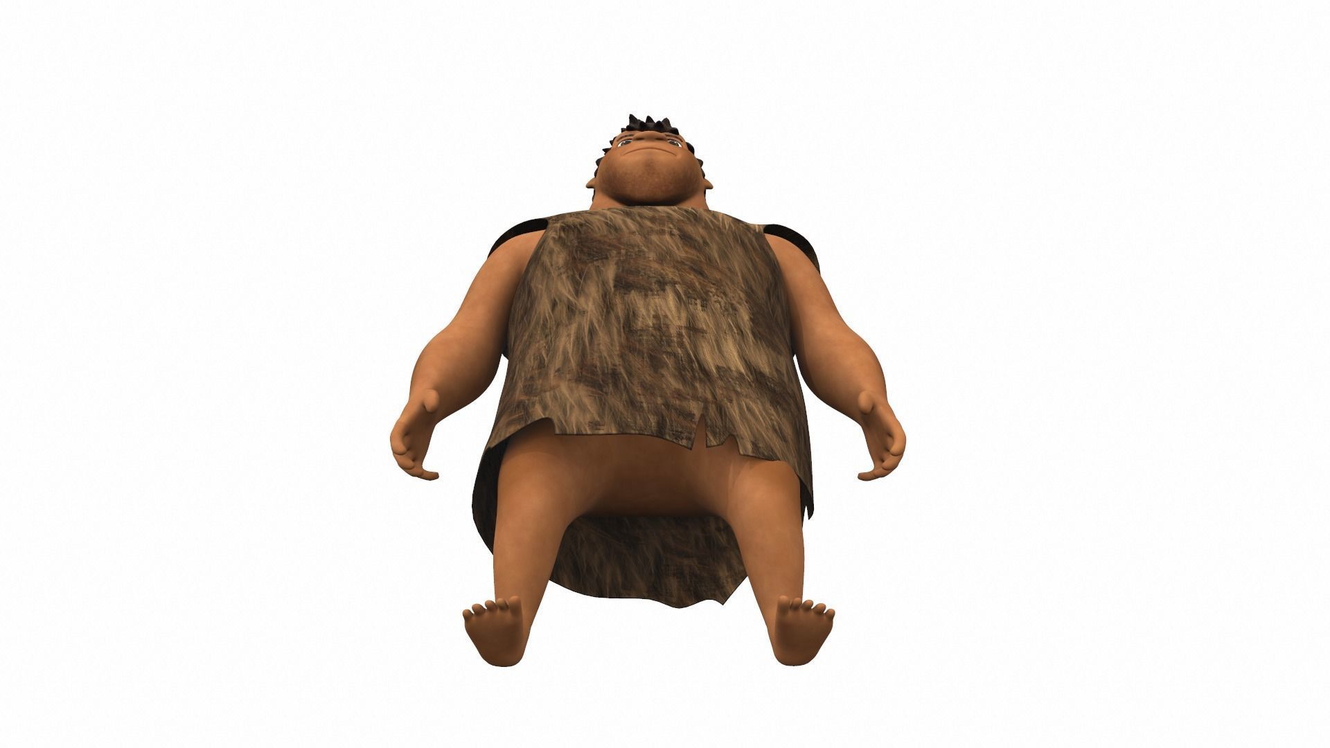 Grug Crood - male cartoon character of the Croods 3D model_6