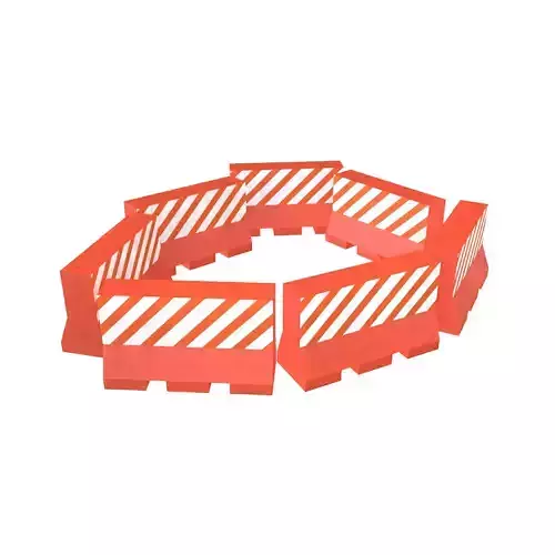 Road Barriers v4 011 Low-poly 3D model Road Barriers v4 011 Low-poly 3D model