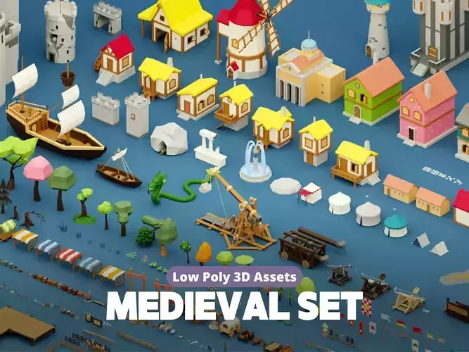 Low-Poly Medieval Environment Pack