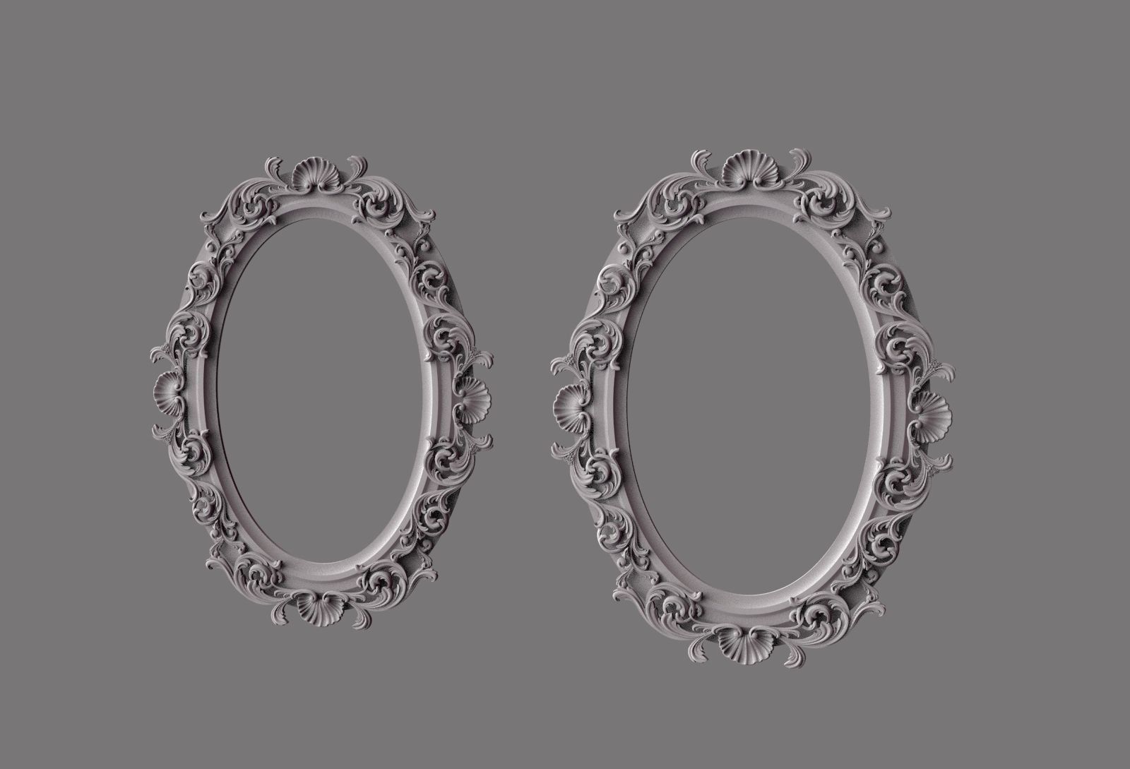 Frame 2 ornate 3D print model_5