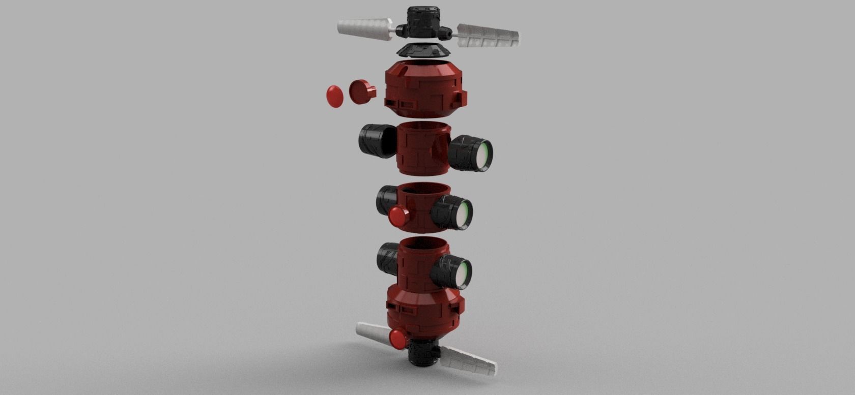 RG HG 144 GOD GUNDAM STAND BOXING RING POST 3D print model_5