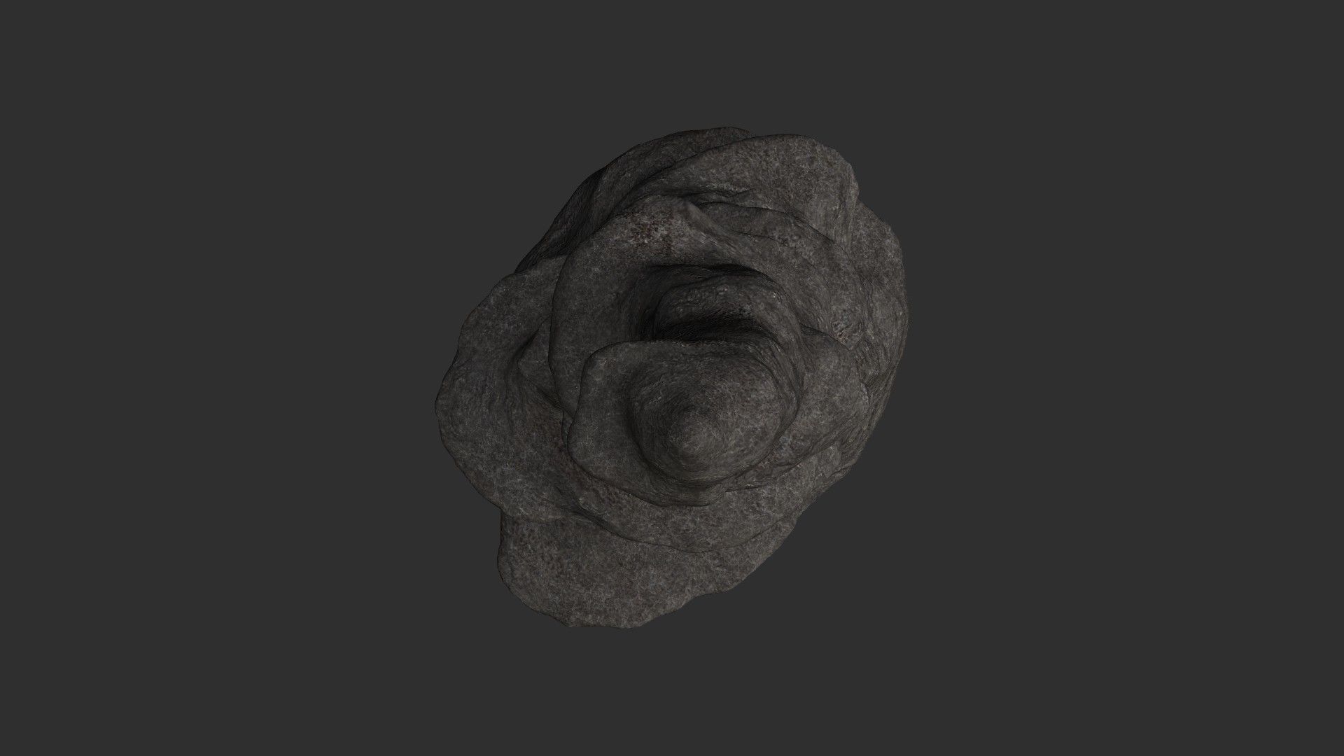 Cave Rock 02 - Base Low-poly 3D model_3