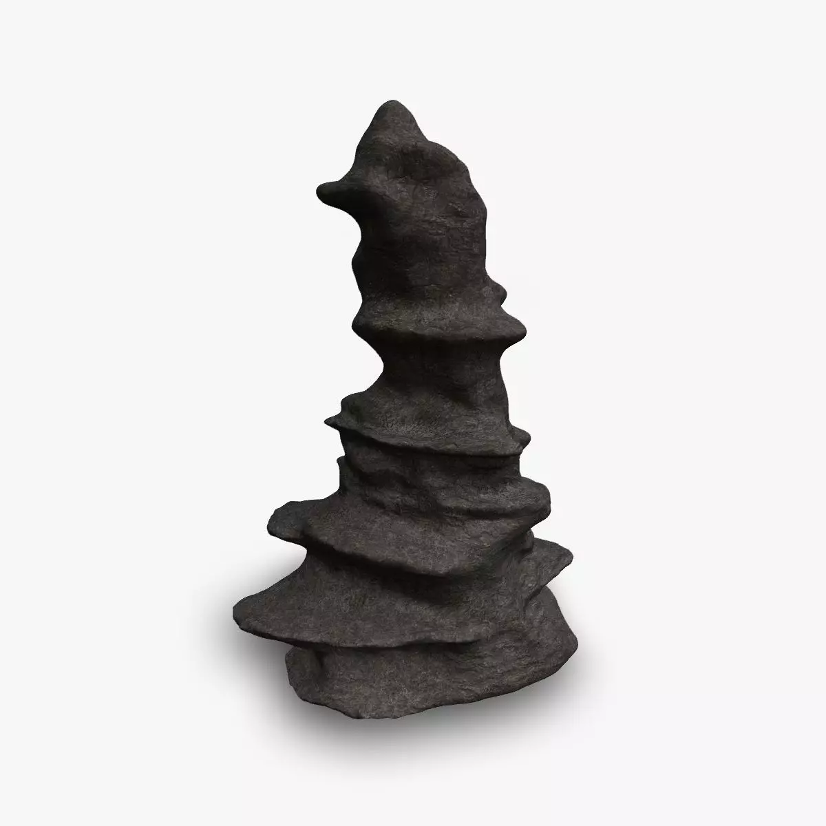 Cave Rock 02 - Base Low-poly 3D model_0