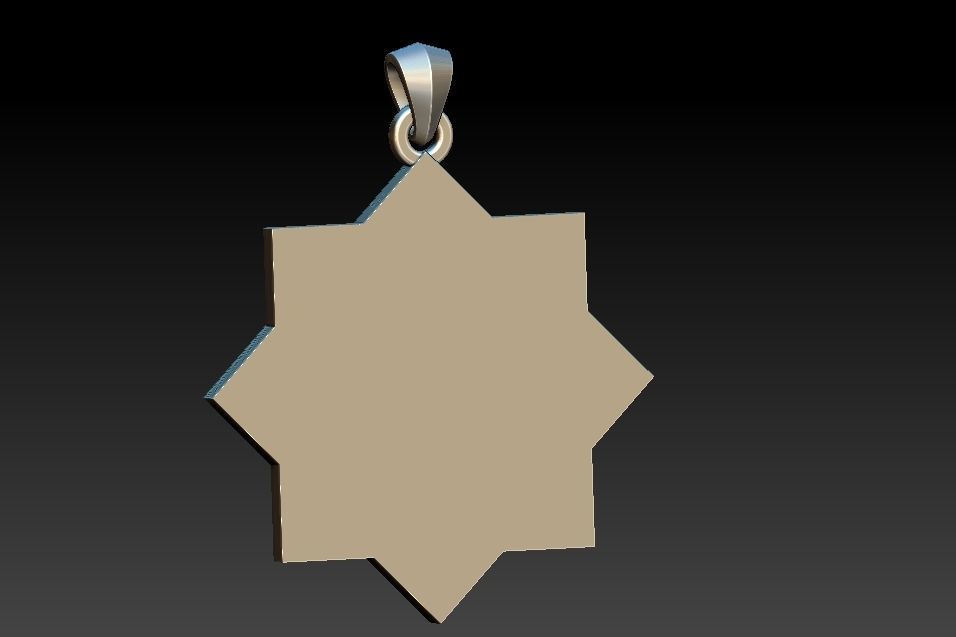 Vishuddha Chakra Pendant 3D print model_6