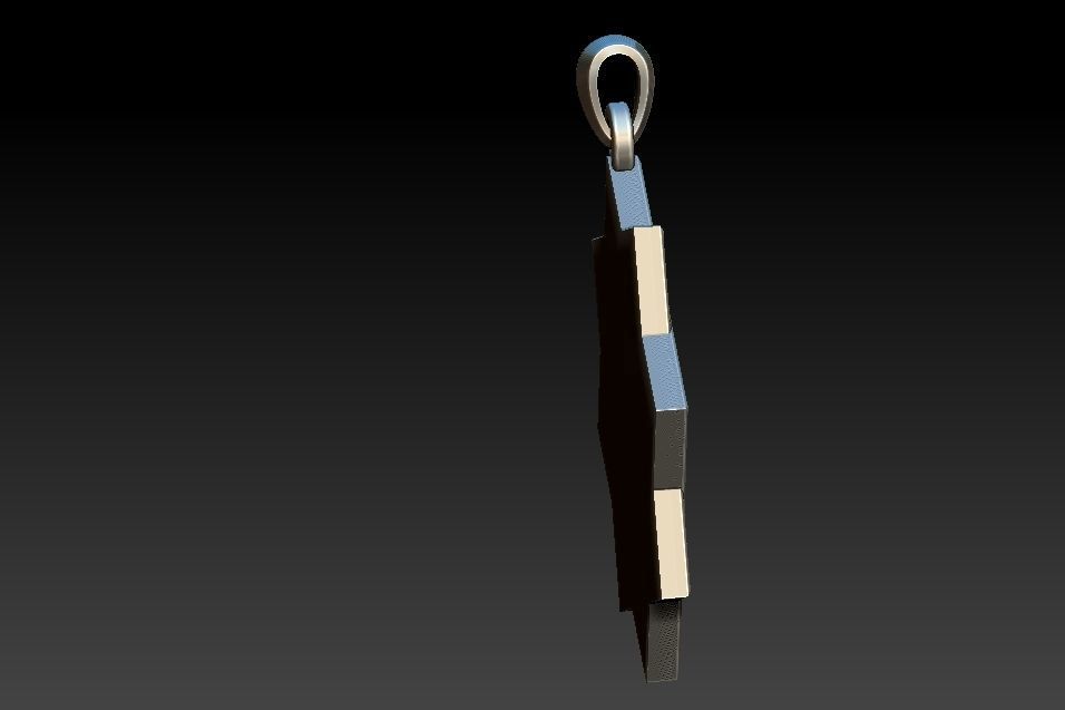 Vishuddha Chakra Pendant 3D print model_4