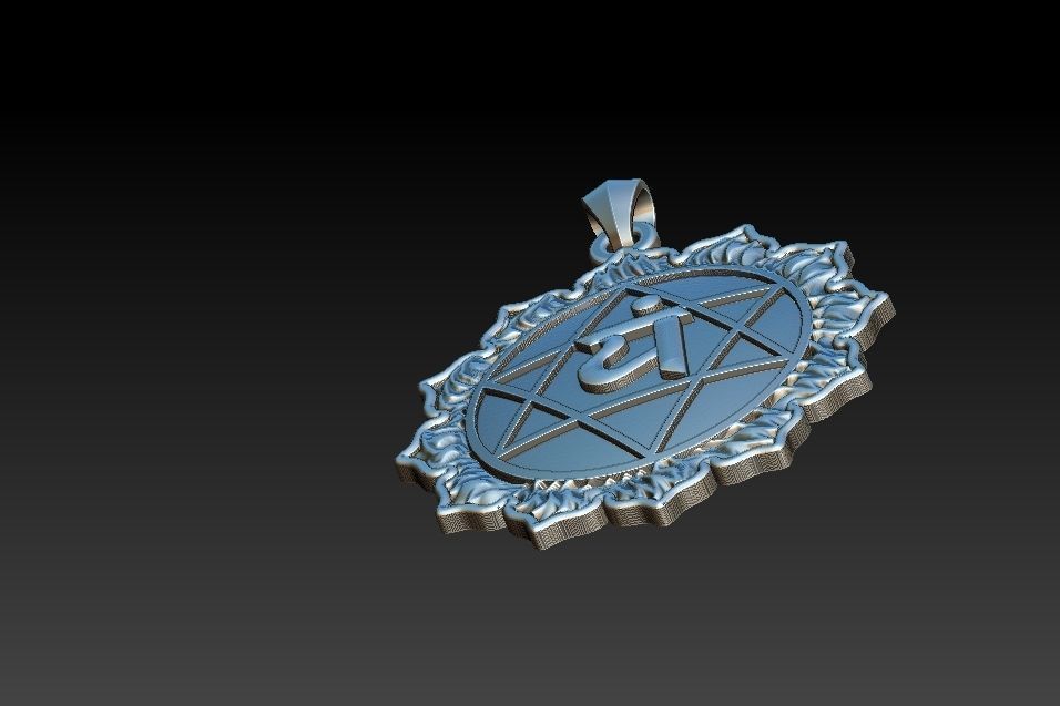 Anahata Chakra Pendant 3D print model_16
