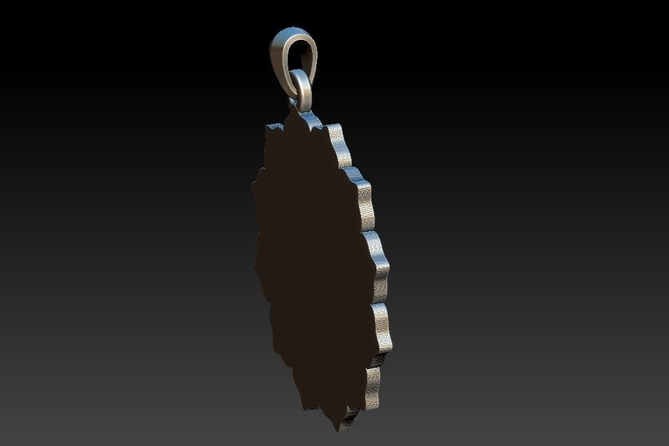 Anahata Chakra Pendant 3D print model_4