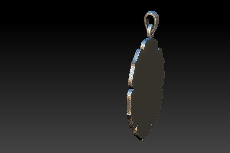 Svadhisthana Chakra Pendant 3D print model_8