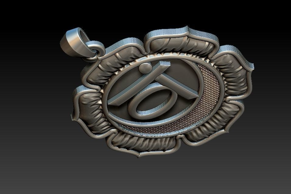 Svadhisthana Chakra Pendant 3D print model_17