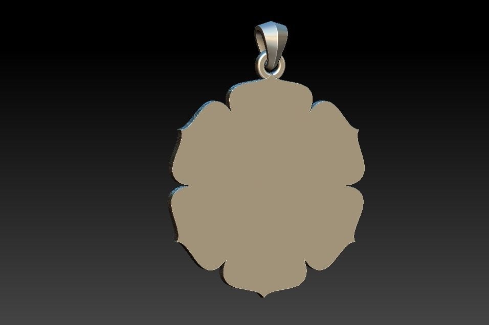 Svadhisthana Chakra Pendant 3D print model_7