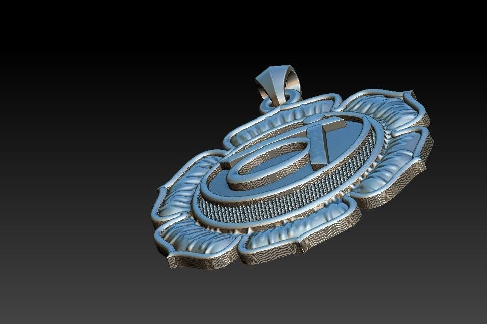 Svadhisthana Chakra Pendant 3D print model_19