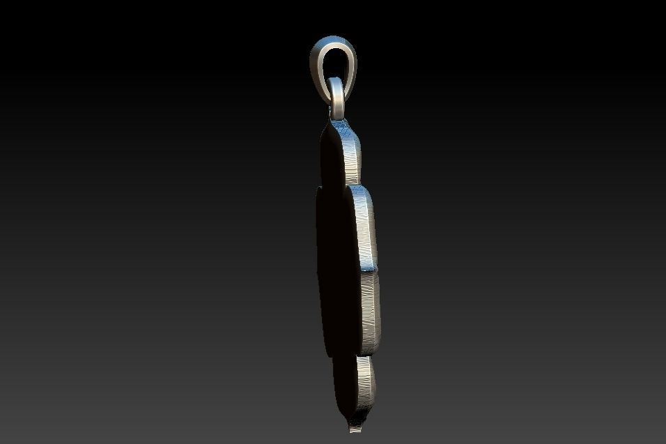 Muladhara Chakra Pendant 3D print model_6