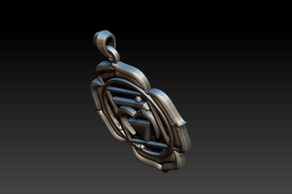 Muladhara Chakra Pendant 3D print model_16