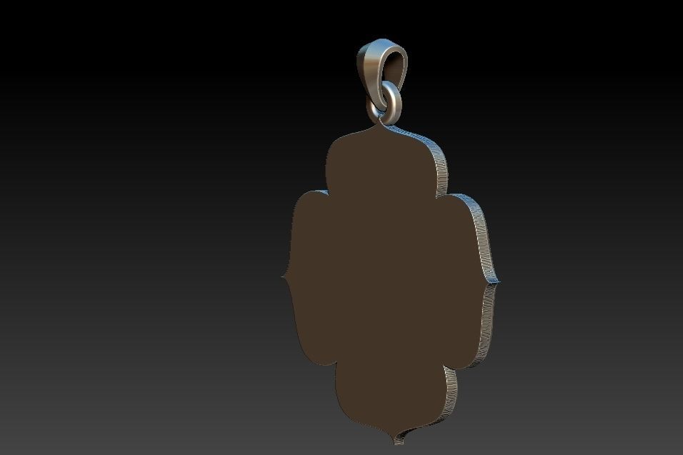 Muladhara Chakra Pendant 3D print model_7