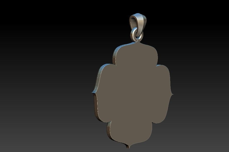 Muladhara Chakra Pendant 3D print model_9