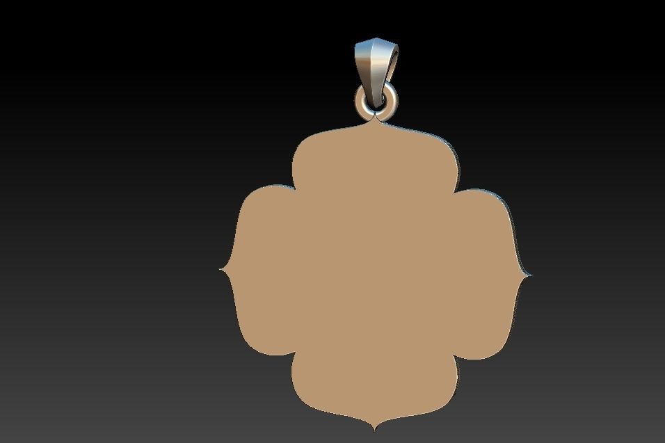 Muladhara Chakra Pendant 3D print model_8