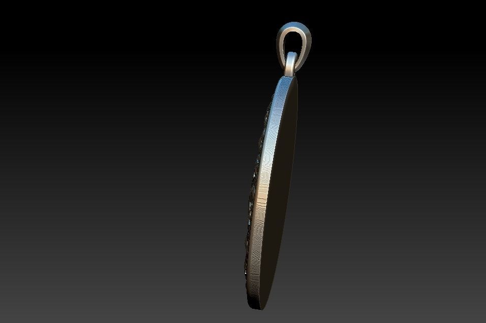 Sahasrara Chakra Pendant 3D print model_9