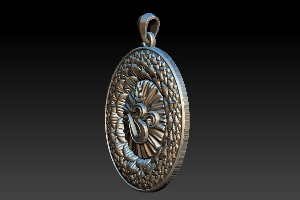 Sahasrara Chakra Pendant 3D print model_19