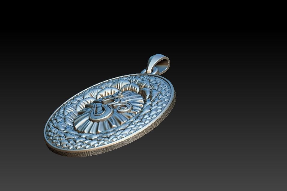 Sahasrara Chakra Pendant 3D print model_14