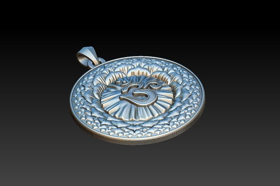 Sahasrara Chakra Pendant 3D print model_17