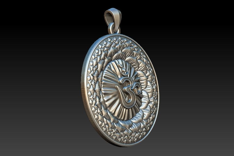 Sahasrara Chakra Pendant 3D print model_2