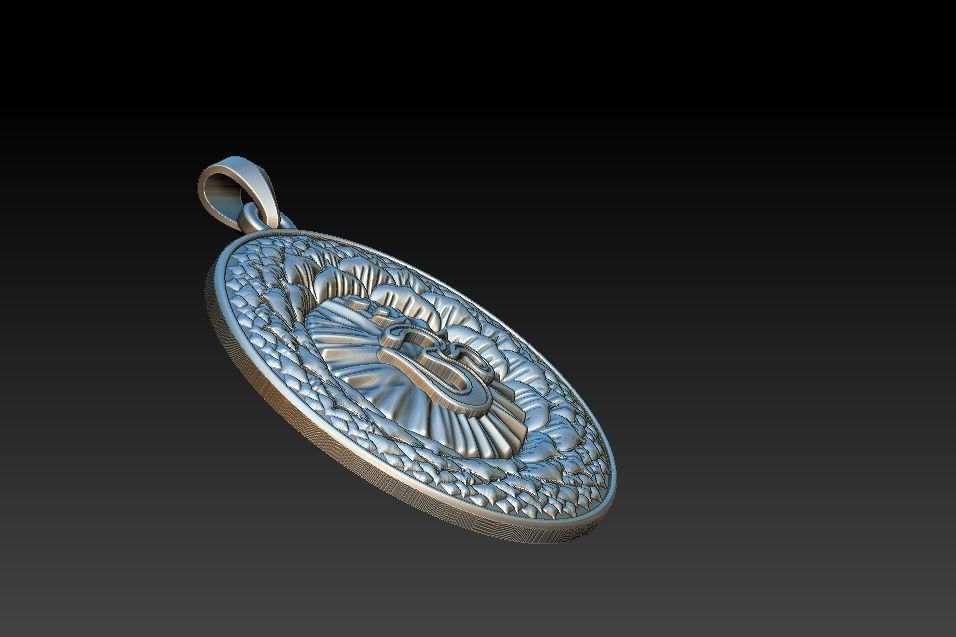 Sahasrara Chakra Pendant 3D print model_13