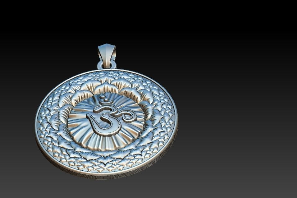 Sahasrara Chakra Pendant 3D print model_12