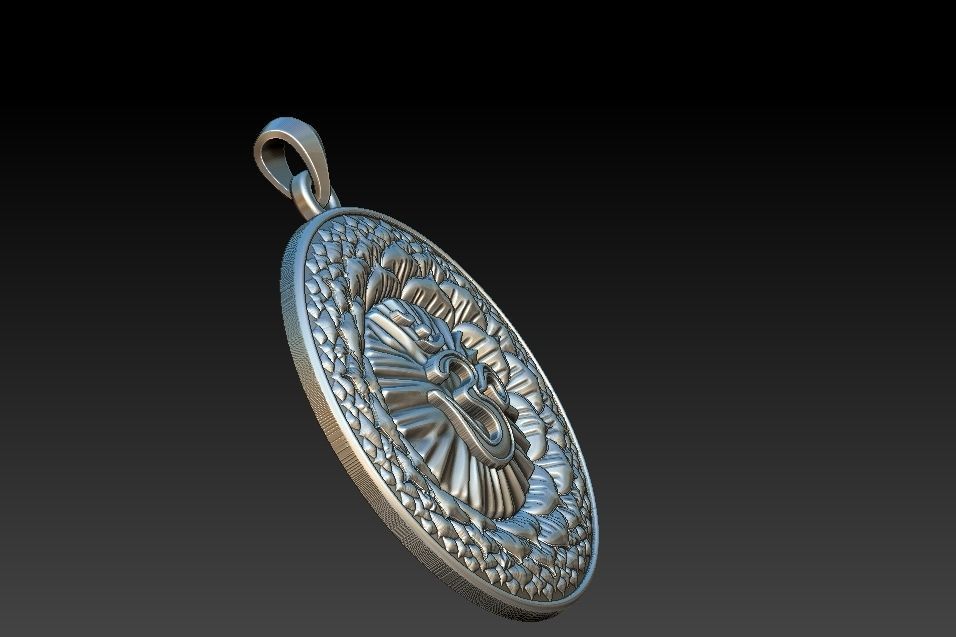 Sahasrara Chakra Pendant 3D print model_15