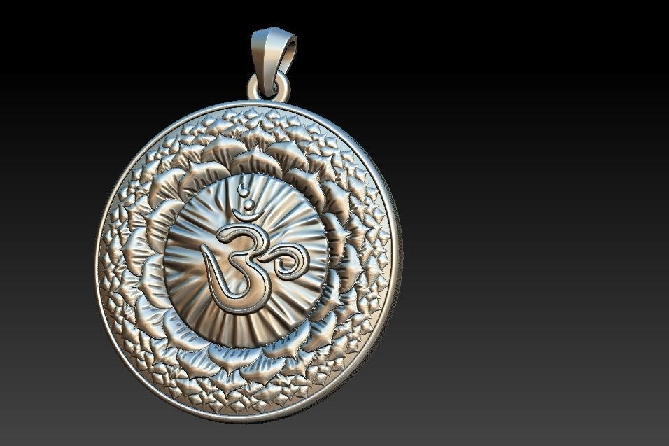 Sahasrara Chakra Pendant 3D print model_11