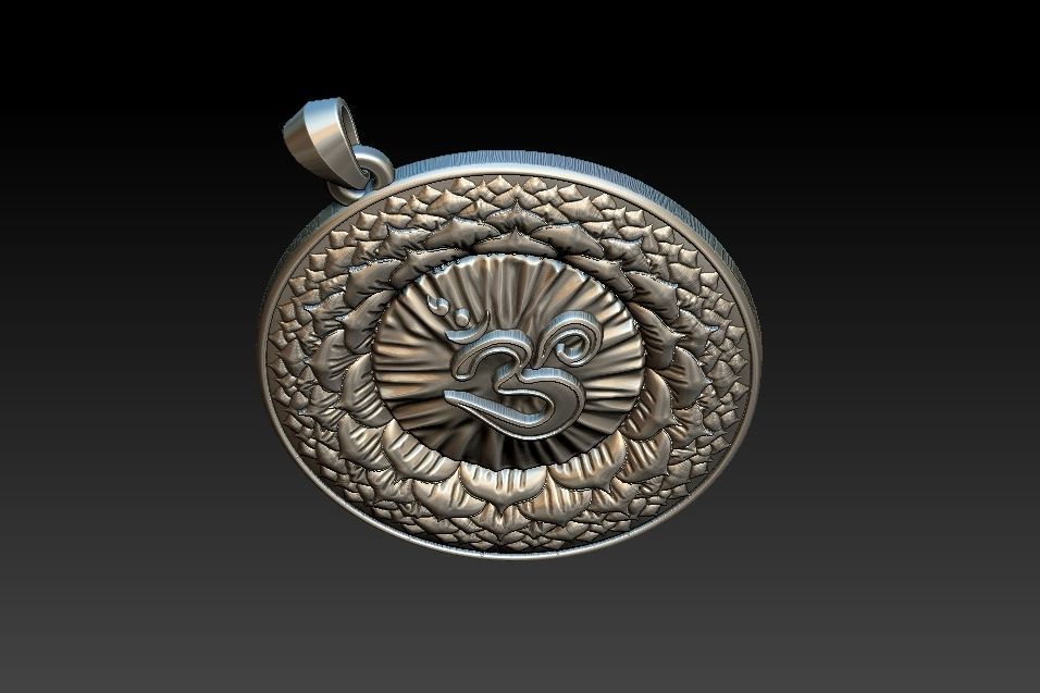 Sahasrara Chakra Pendant 3D print model_18