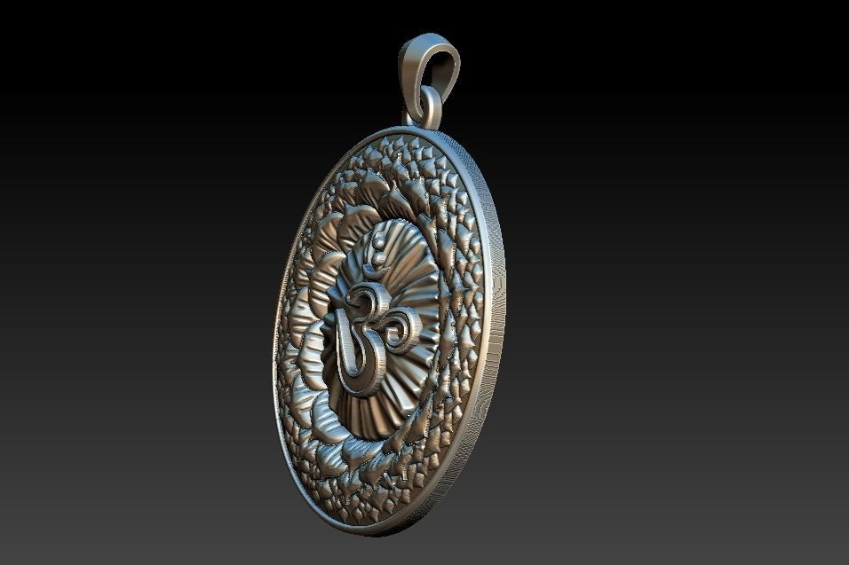 Sahasrara Chakra Pendant 3D print model_10