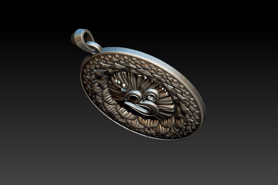 Sahasrara Chakra Pendant 3D print model_20