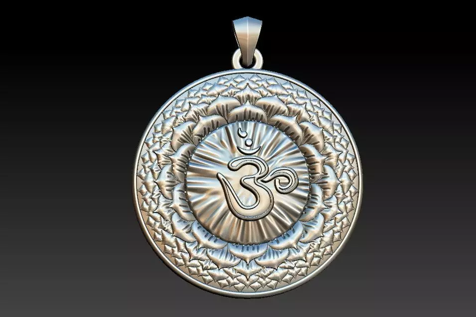Sahasrara Chakra Pendant 3D print model_0