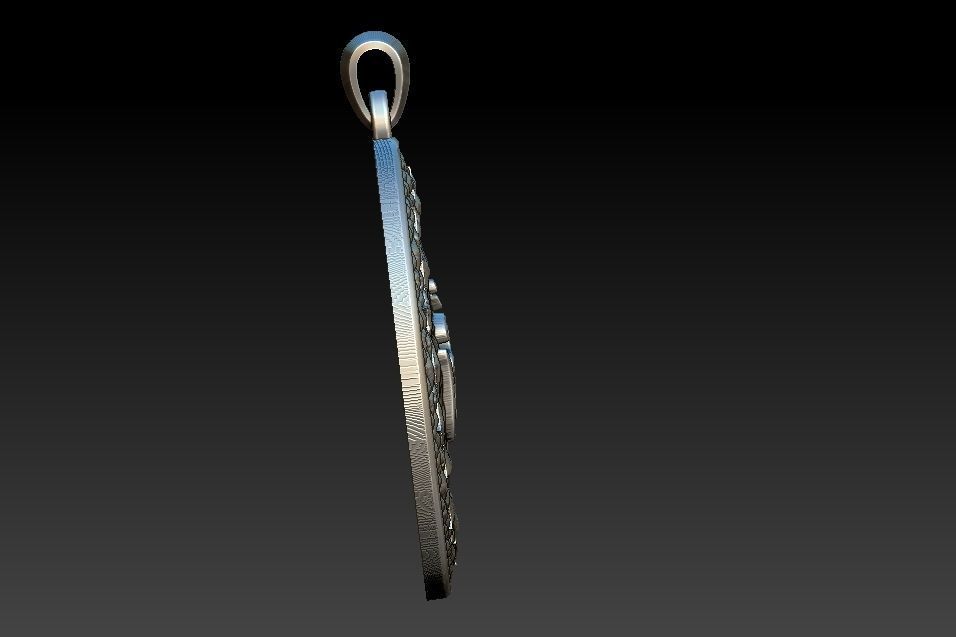 Sahasrara Chakra Pendant 3D print model_5