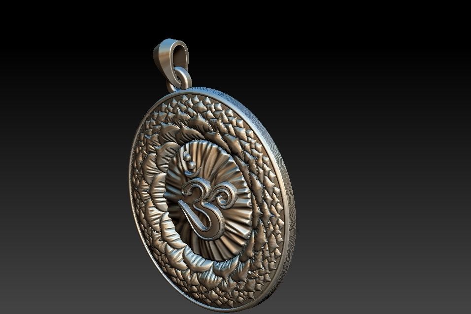 Sahasrara Chakra Pendant 3D print model_16