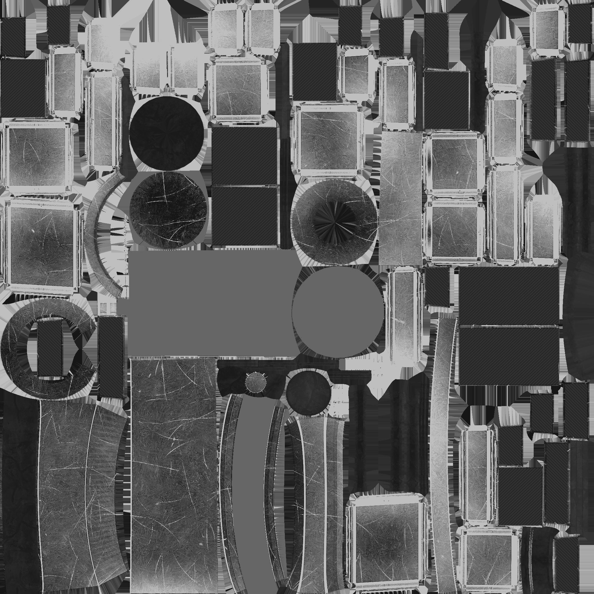 Satellite C01 Black Green - SciFi Space Design Low-poly 3D model_24